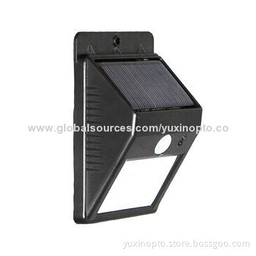 Light sensor LED solar yard lamp